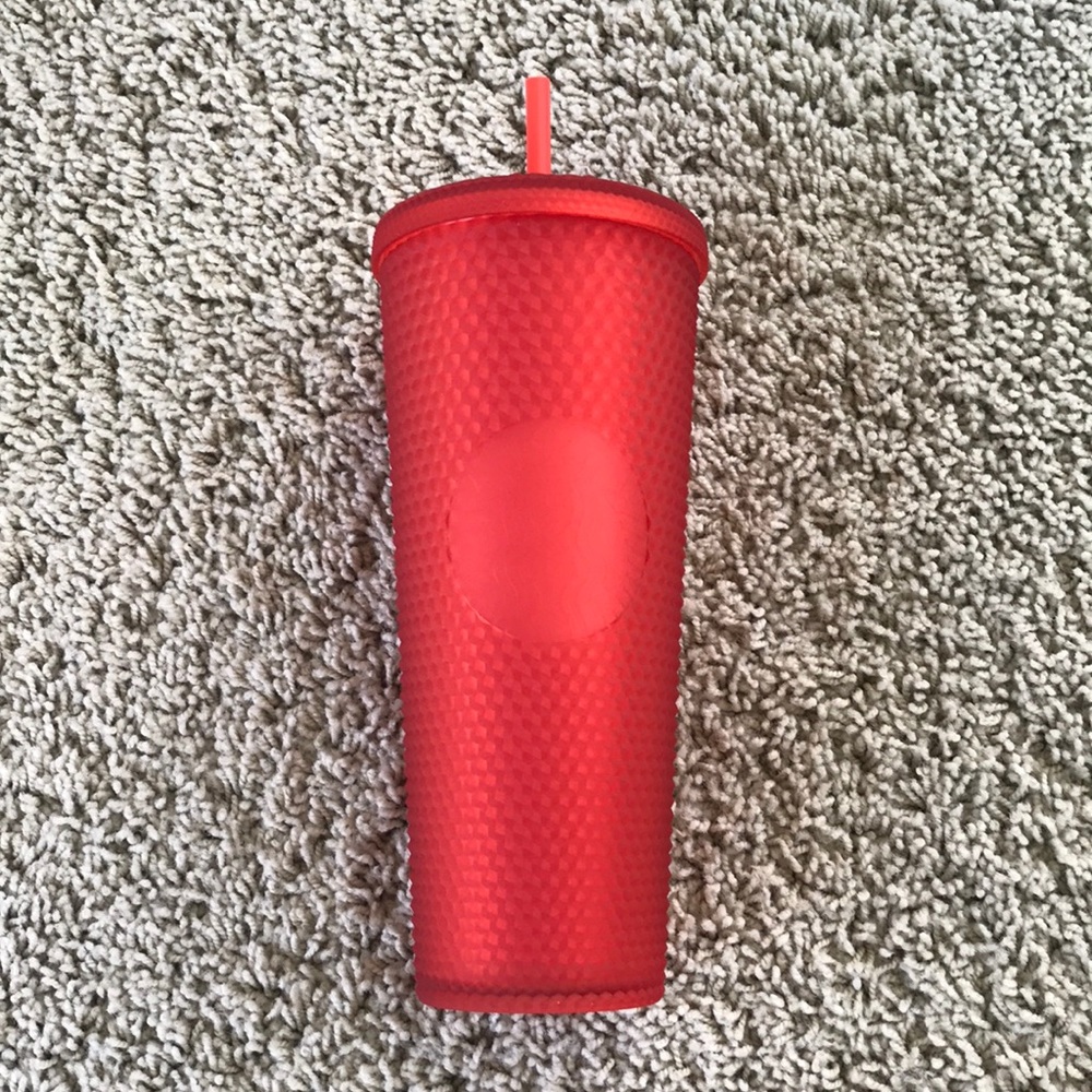 Matte Red Starbucks Cold Cup